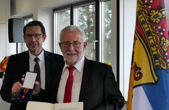 Hanno Benz (Oberbürgermeister Darmstadt) und Wilhelm Kins (ehemaliger Vorstandsprecher der GHV).